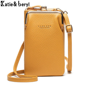 Women Phone Bag Solid Crossbody Bag