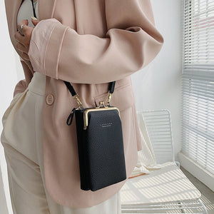 Women Phone Bag Solid Crossbody Bag